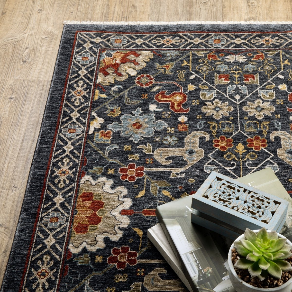 Oriental Weavers Sphinx Aberdeen 006B1 Blue/ Multi Rugs.