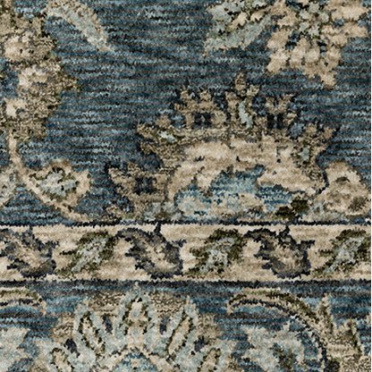 Oriental Weavers Sphinx Aberdeen 070H1 Blue/ Beige Rug.