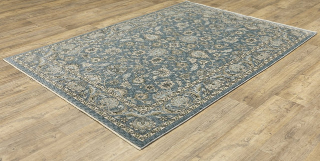 Oriental Weavers Sphinx Aberdeen 070H1 Blue/ Beige Rug.