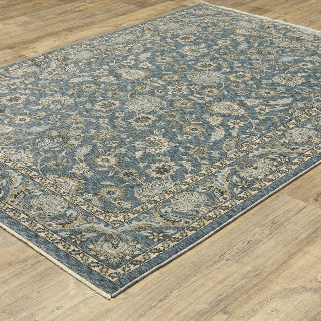 Oriental Weavers Sphinx Aberdeen 070H1 Blue/ Beige Rug.