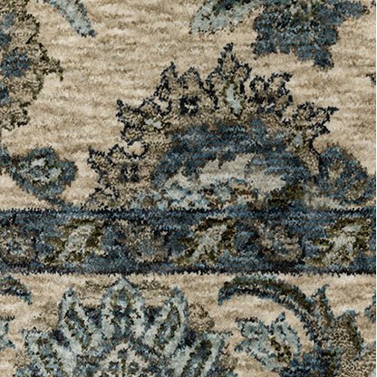 Oriental Weavers Sphinx Aberdeen 070I1 Beige/ Blue Rug - Oriental Weavers Sphinx - a070i1060092st