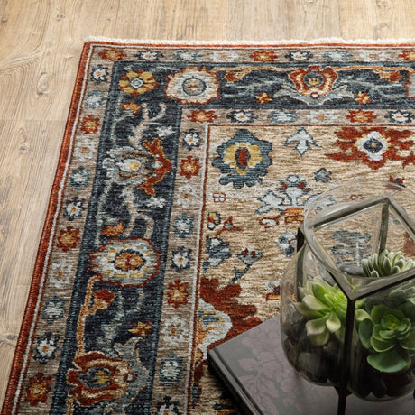Oriental Weavers Sphinx Aberdeen 1143H Red/ Blue Rugs.