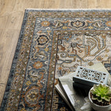 Oriental Weavers Sphinx Aberdeen 1144Q Blue/ Blue Rugs.