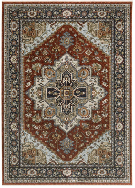 Oriental Weavers Sphinx Aberdeen 1144R Red/ Blue Rugs.