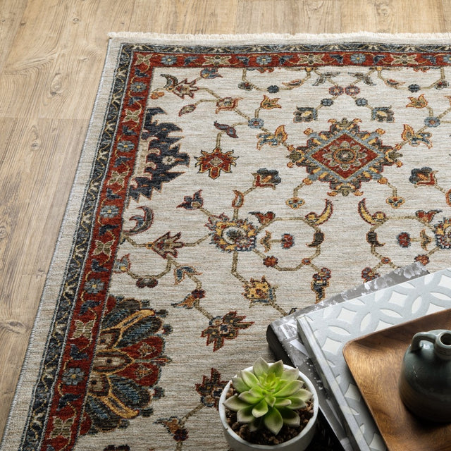 Oriental Weavers Sphinx Aberdeen 751W1 Ivory/ Multi Rugs.