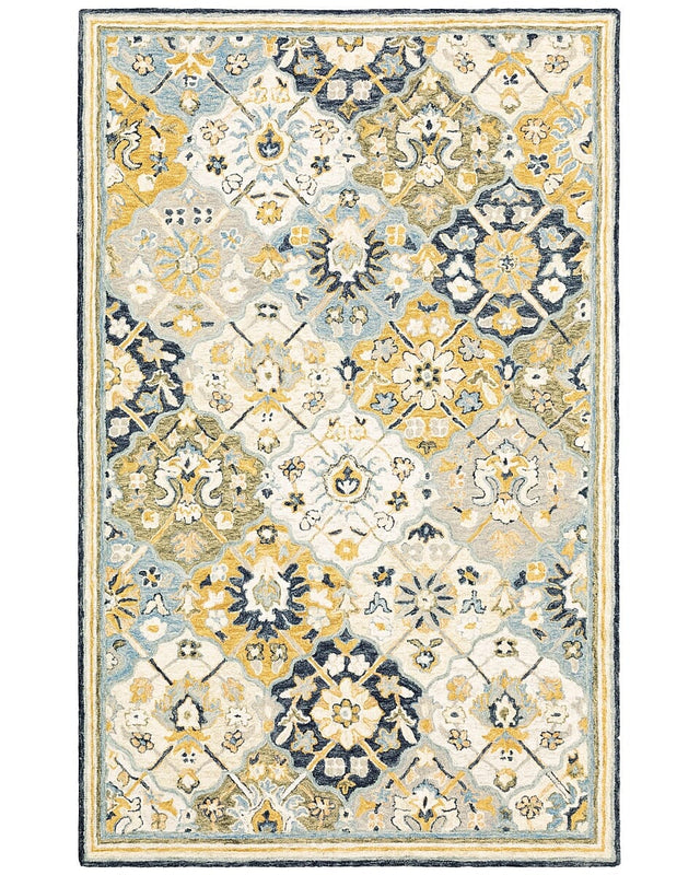 Oriental Weavers Sphinx Alfresco 28406 Blue / Gold Rugs.