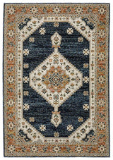 Oriental Weavers Sphinx Andorra 2281E Blue/ Orange Rug.