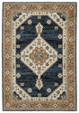 Oriental Weavers Sphinx Andorra 2281E Blue/ Orange Rug.
