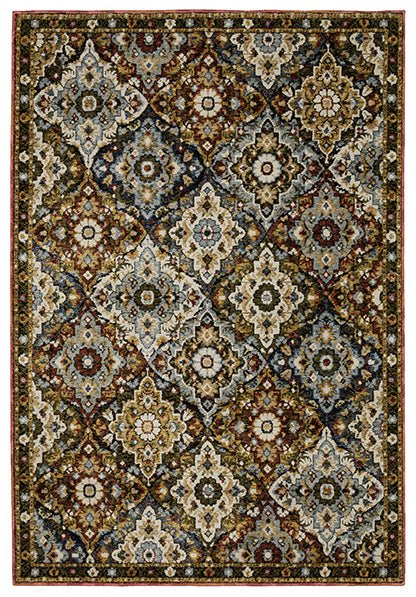 Oriental Weavers Sphinx Andorra 2408A Red/ Multi Rug.