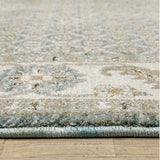 Oriental Weavers Sphinx Andorra 2429A Blue/ Ivory Rug.