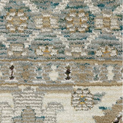 Oriental Weavers Sphinx Andorra 2429A Blue/ Ivory Rug.