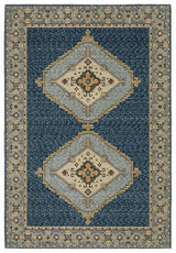 Oriental Weavers Sphinx Andorra 2430A Blue/ Gold Rug.
