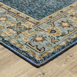 Oriental Weavers Sphinx Andorra 2430A Blue/ Gold Rug.