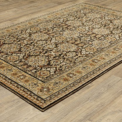 Oriental Weavers Sphinx Andorra 2431A Brown/ Gold Rug.
