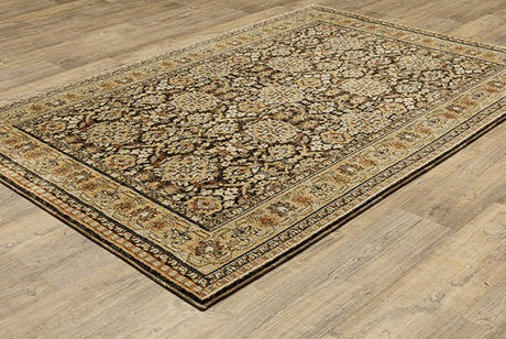 Oriental Weavers Sphinx Andorra 2431A Brown/ Gold Rug.