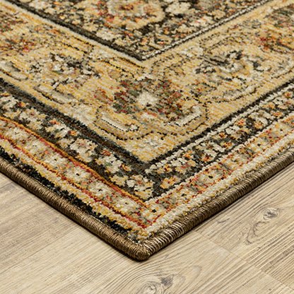 Oriental Weavers Sphinx Andorra 2431A Brown/ Gold Rug.