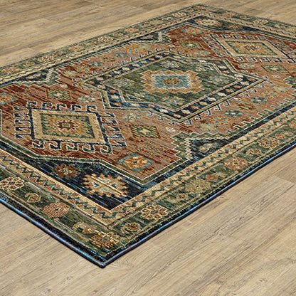 Oriental Weavers Sphinx Andorra 2442A Blue/ Multi Rug.