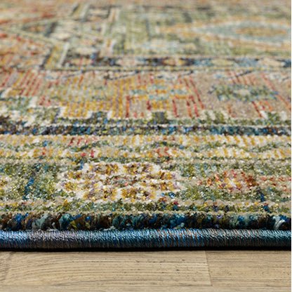 Oriental Weavers Sphinx Andorra 2442A Blue/ Multi Rug.