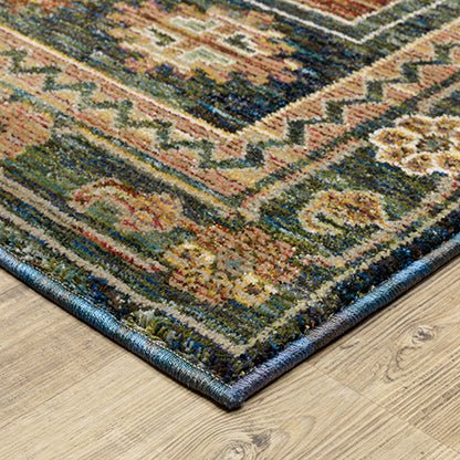 Oriental Weavers Sphinx Andorra 2442A Blue/ Multi Rug.