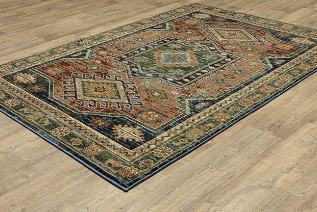 Oriental Weavers Sphinx Andorra 2442A Blue/ Multi Rug.