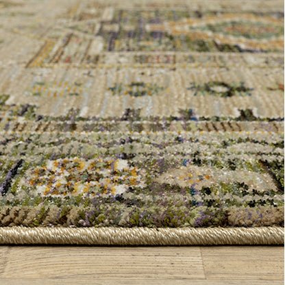 Oriental Weavers Sphinx Andorra 2442D Green/ Multi Rug.