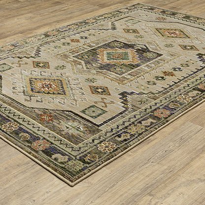Oriental Weavers Sphinx Andorra 2442D Green/ Multi Rug.