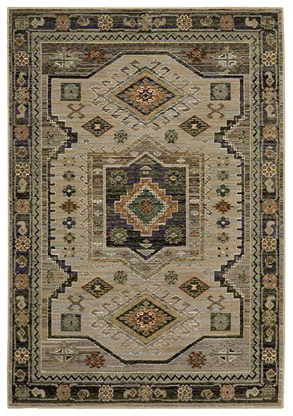 Oriental Weavers Sphinx Andorra 2442D Green/ Multi Rug.