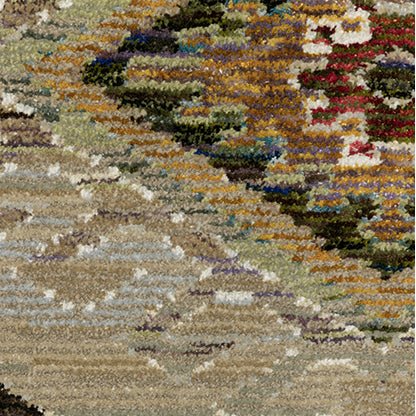 Oriental Weavers Sphinx Andorra 2442D Green/ Multi Rug.
