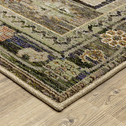 Oriental Weavers Sphinx Andorra 2442D Green/ Multi Rug.