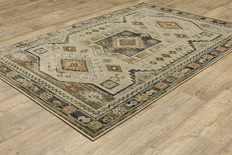 Oriental Weavers Sphinx Andorra 2442D Green/ Multi Rug.
