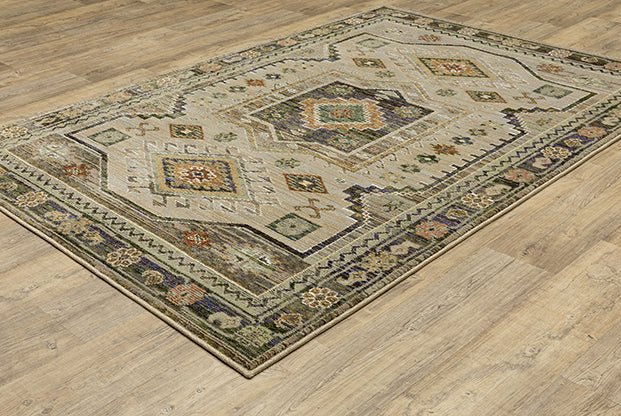 Oriental Weavers Sphinx Andorra 2442D Green/ Multi Rug.