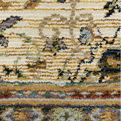 Oriental Weavers Sphinx Andorra 2451B Ivory/ Blue Rug.