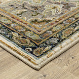 Oriental Weavers Sphinx Andorra 2451B Ivory/ Blue Rug.