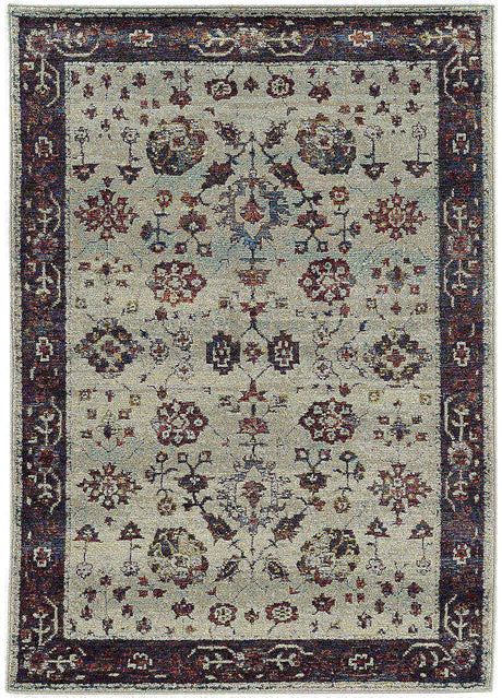 Oriental Weavers Sphinx Andorra 6842D Stone / Red Rugs.