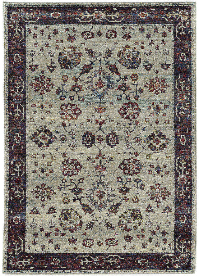 Oriental Weavers Sphinx Andorra 6842D Stone / Red Rugs.