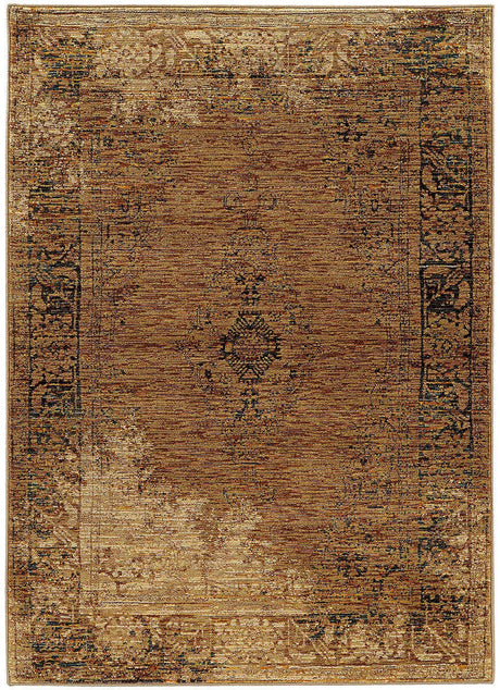 Oriental Weavers Sphinx Andorra 6845D Gold / Brown Rugs.