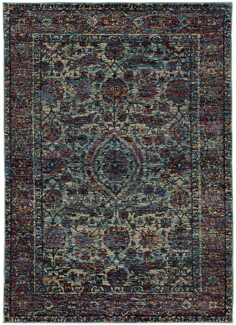 Oriental Weavers Sphinx Andorra 6846B Blue / Purple Rugs.