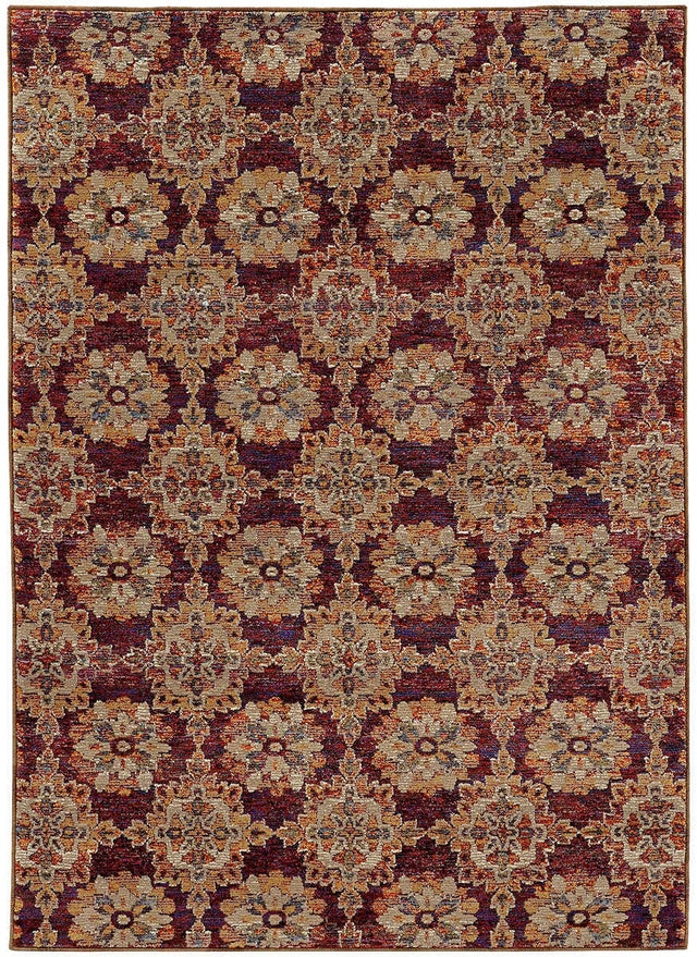 Oriental Weavers Sphinx Andorra 6883A Red / Gold Rugs.