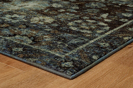 Oriental Weavers Sphinx Andorra 7124A Navy / Blue Rugs.