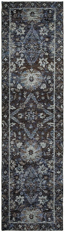 Oriental Weavers Sphinx Andorra 7124A Navy / Blue Rugs.