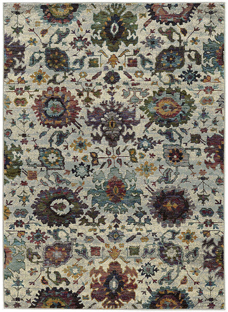 Oriental Weavers Sphinx Andorra 7129A Stone / Multi Rugs.