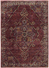 Oriental Weavers Sphinx Andorra 7135E Red / Gold Rugs.
