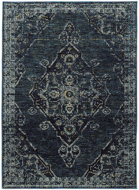 Oriental Weavers Sphinx Andorra 7135F Blue / Blue Rugs.