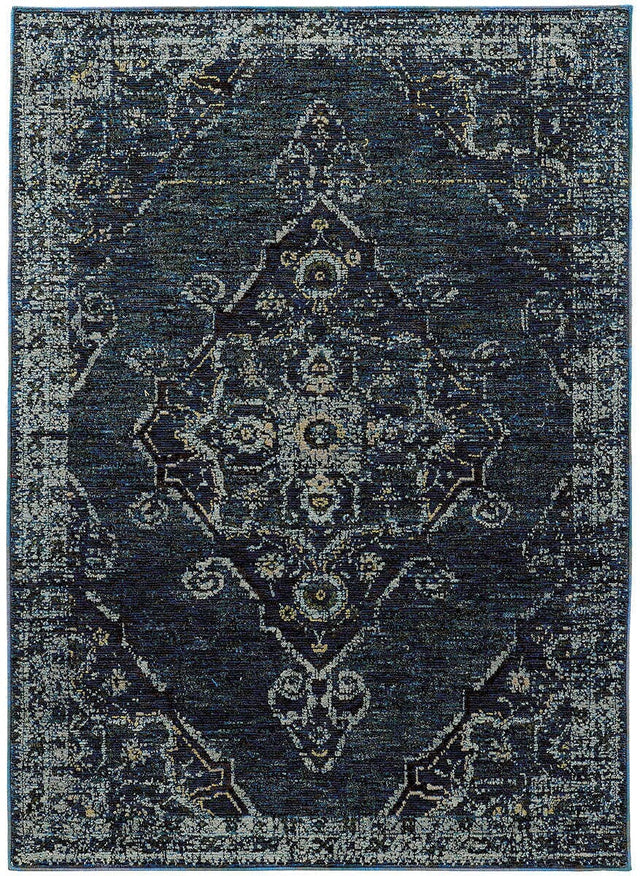 Oriental Weavers Sphinx Andorra 7135F Blue / Blue Rugs.