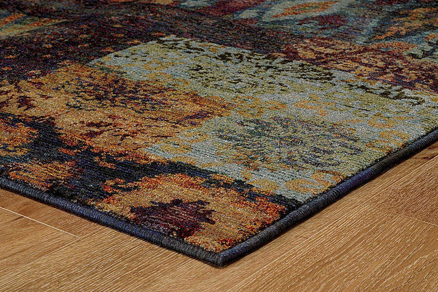 Oriental Weavers Sphinx Andorra 7137A Multi / Blue Rugs.