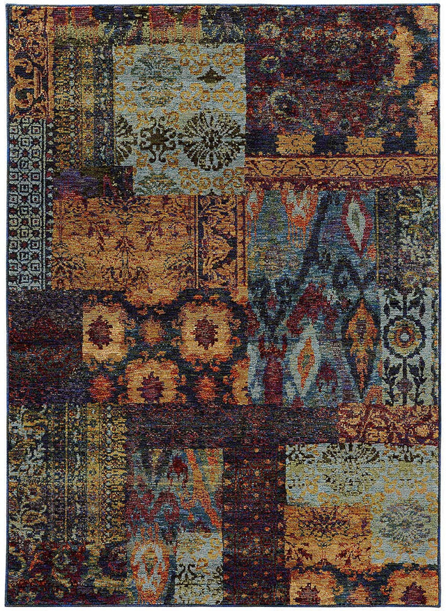 Oriental Weavers Sphinx Andorra 7137A Multi / Blue Rugs.