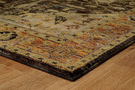 Oriental Weavers Sphinx Andorra 7138B Gold / Grey Rugs.