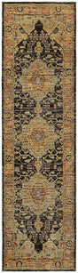 Oriental Weavers Sphinx Andorra 7138B Gold / Grey Rugs.