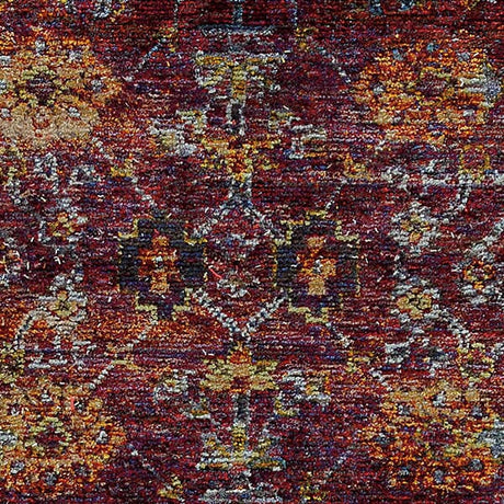 Oriental Weavers Sphinx Andorra 7153A Red / Purple Rugs.