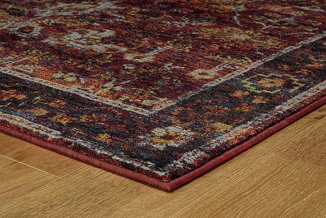 Oriental Weavers Sphinx Andorra 7153A Red / Purple Rugs.